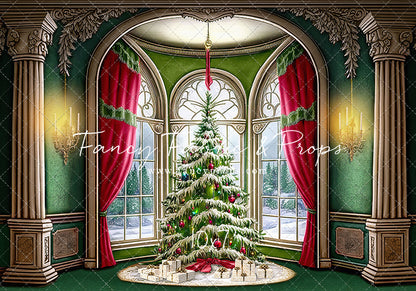 Cathedral Christmas - Green Carpet Option - with Sweep Option