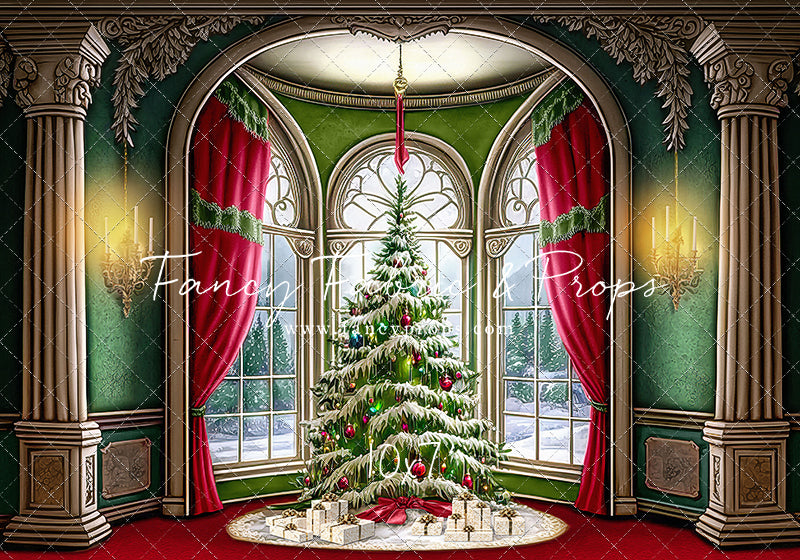 Cathedral Christmas - Red Carpet Option - with Sweep Option