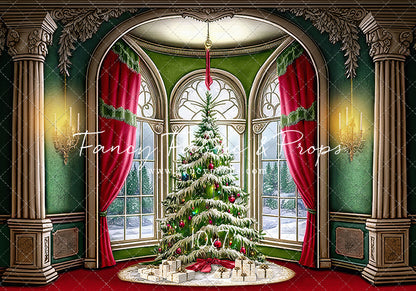 Cathedral Christmas - Red Carpet Option - with Sweep Option