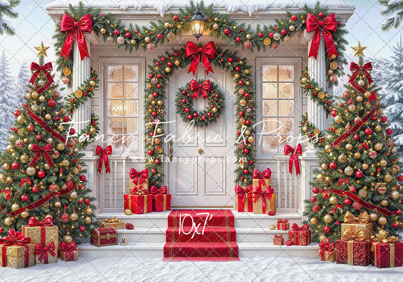 Christmas Front Porch Classic - With Sweep Option