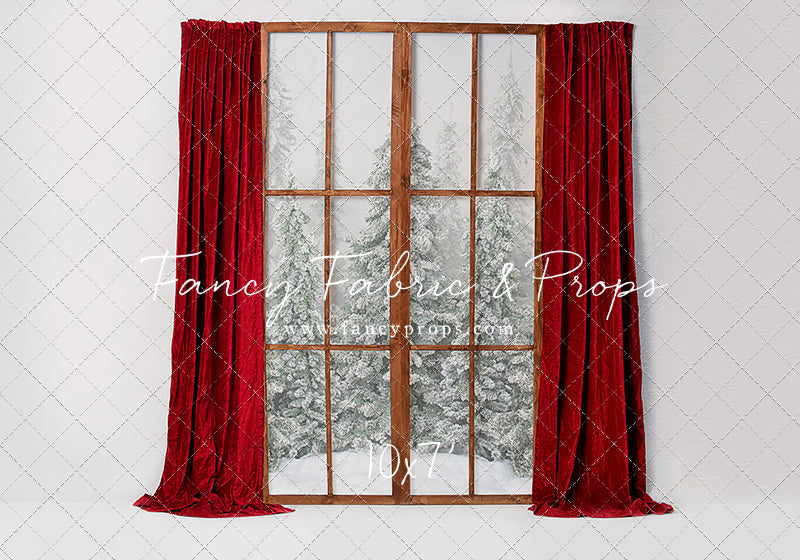 Classic Red Mantle Window