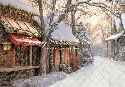 Country Christmas Store Street - with Sweep Option