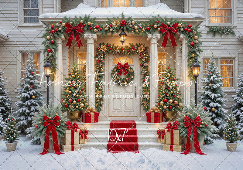 Cozy Christmas Entry - With Sweep Option
