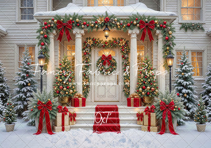 Cozy Christmas Entry - With Sweep Option