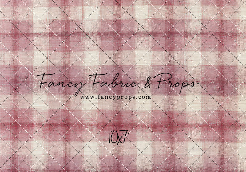 Cranberry Plaid - With Sweep Option