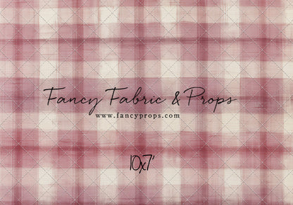 Cranberry Plaid - With Sweep Option