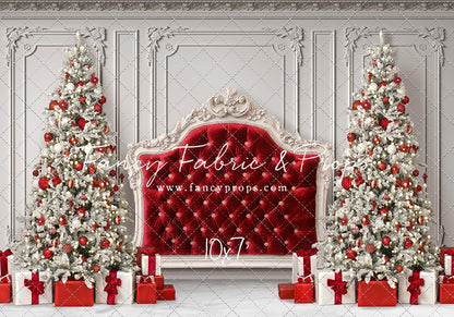 Crimson Christmas Headboard