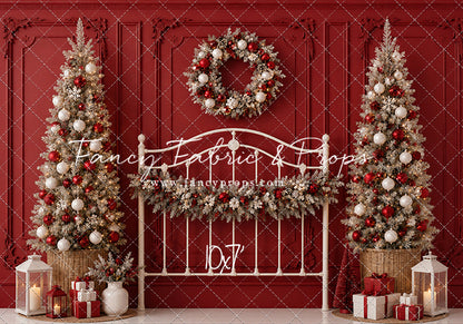 Crimson Holiday Headboard - with Sweep Option
