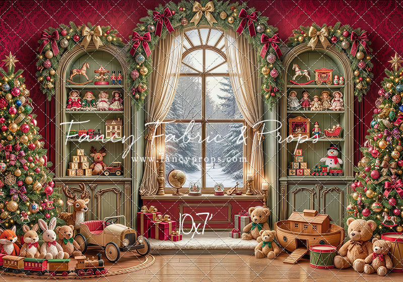Darling Damask Christmas - with Sweep Option
