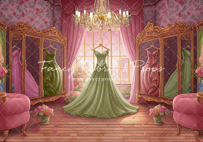 Dress Like A Princess - Green Dress - With Sweep Option