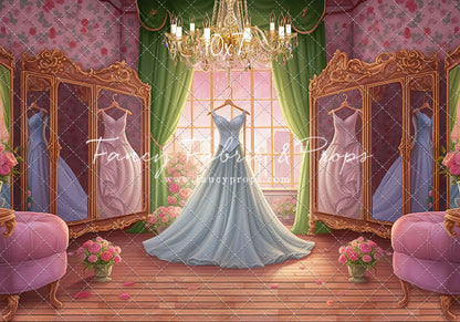 Dress Like A Princess - Ice Blue Dress - With Sweep Option