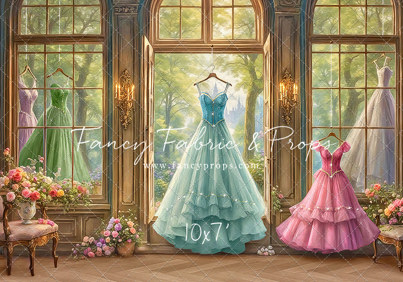 Dress of Royal Wishes- Wood Floor - With Sweep Option