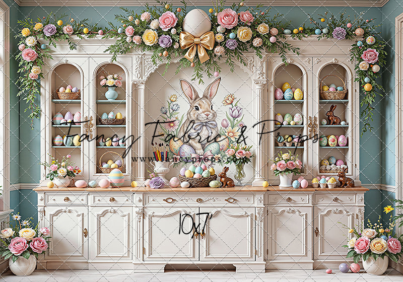 Easter Cupboard - White Floor - With Sweep Option