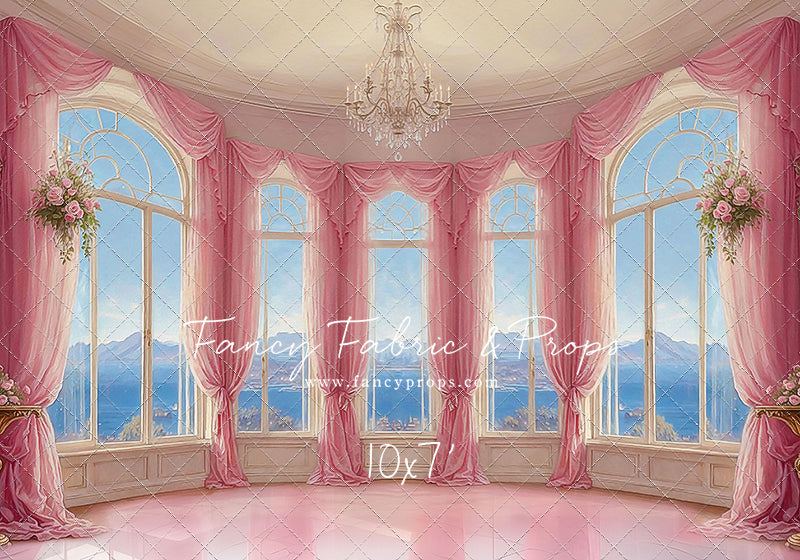 Elegant Summertime Mountain View - Marble Floor - With Sweep Option