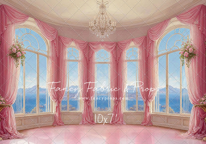 Elegant Summertime Mountain View - Marble Floor - With Sweep Option