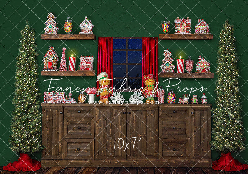 Evergreen Gingerbread Kitchen With A View