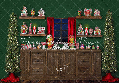 Evergreen Gingerbread Kitchen With A View