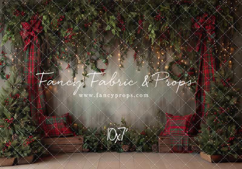 Evergreen Tartan Nook - With Sweep Option