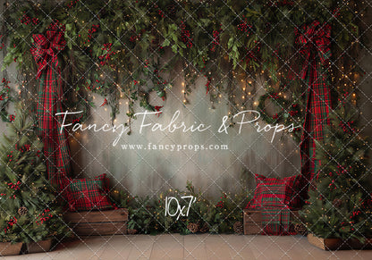 Evergreen Tartan Nook - With Sweep Option