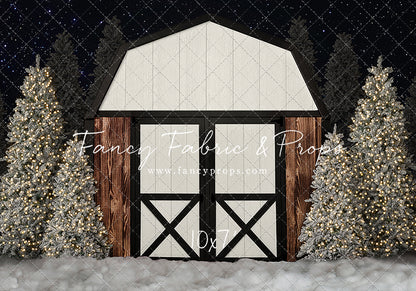 Modern Christmas Barn - No Light - 2pc Room