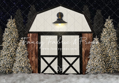 Modern Christmas Barn - With Light
