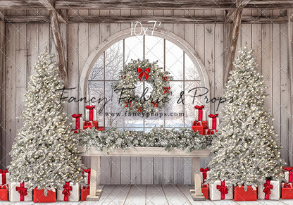 Farmhouse Christmas Winter View