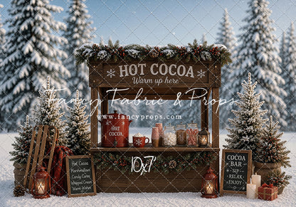 Frosted Forest Cocoa Cart - With Sweep Option