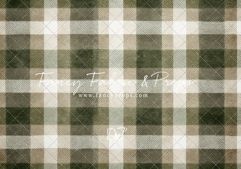 Frosted Pine Plaid - With Sweep Option