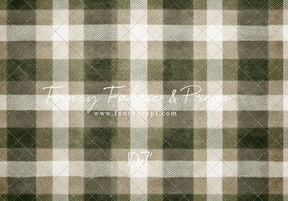 Frosted Pine Plaid - With Sweep Option