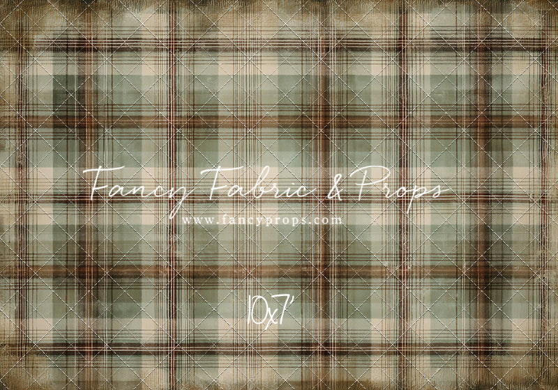 Frosted Plaid Spruce - With Sweep Option