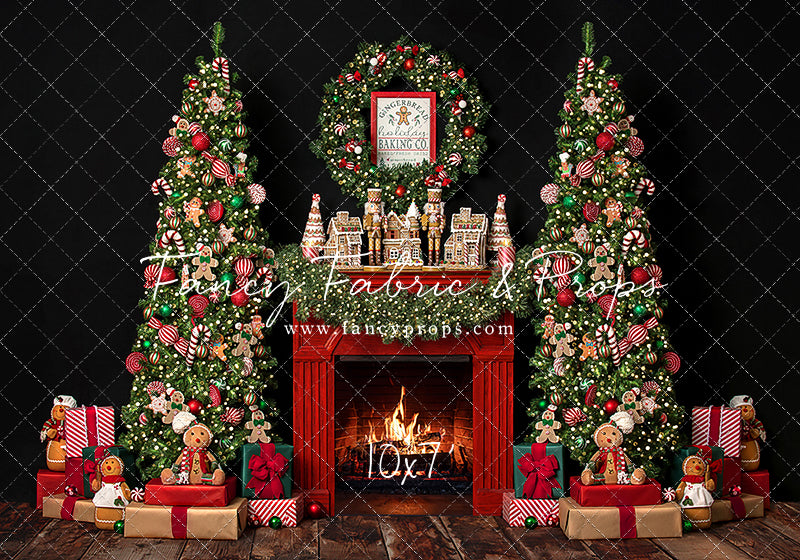 Gingerbread Mantle - Room