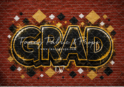 Gold & Black Grad - With Sweep Option