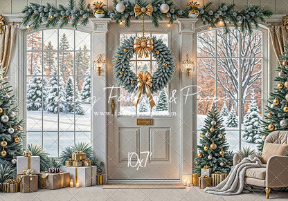 Golden Noel Entryway - with Sweep Option