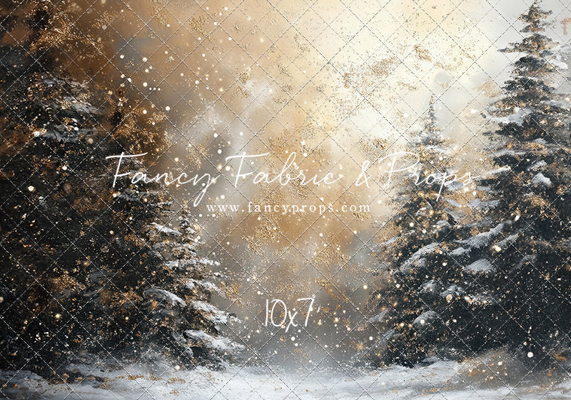 Golden Snowy Wonderland - With Sweep Option