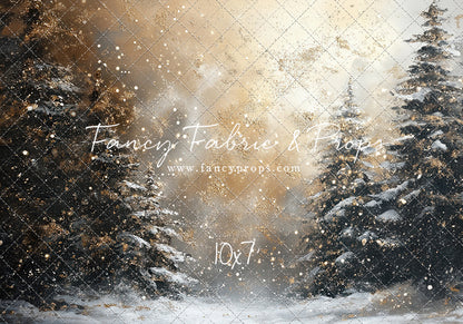 Golden Snowy Wonderland - With Sweep Option