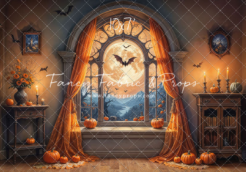 Gothic Moonlit Window - With Sweep Option