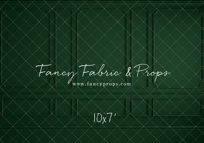 Holly Jolly Green Wainscoting Wall