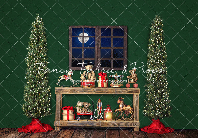 Holly Jolly Workshop Window