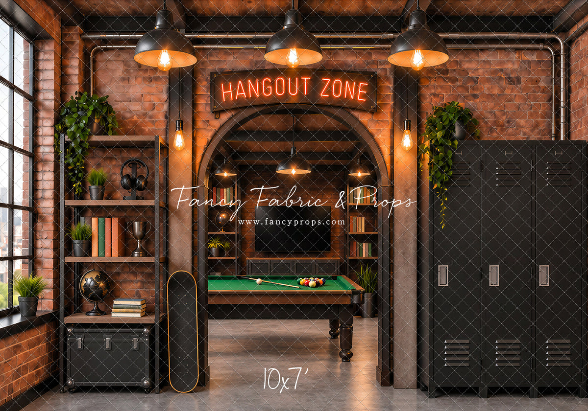 Industrial Loft Hangout Zone - With Sweep Option