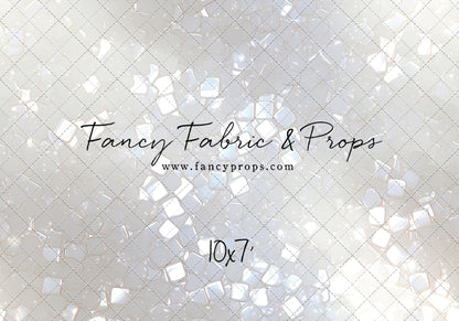 Iridescent White Sparkle