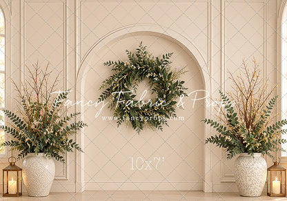 Ivory Evergreen Arch - With Sweep Option