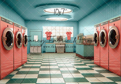 Laundry Day - Blue With Double Washers- With Sweep Option