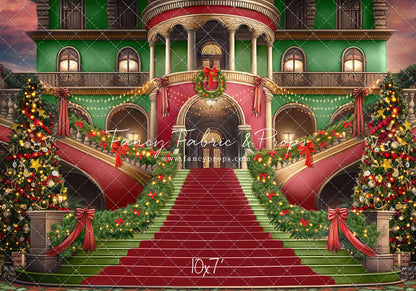 Merry Mansion- Green Rug - with Sweep Option