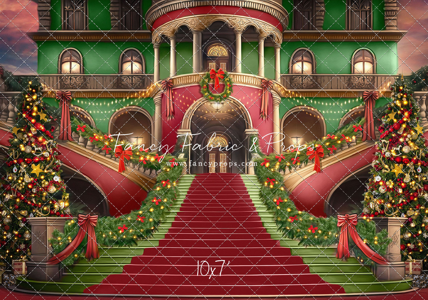 Merry Mansion- Red Rug - with Sweep Option