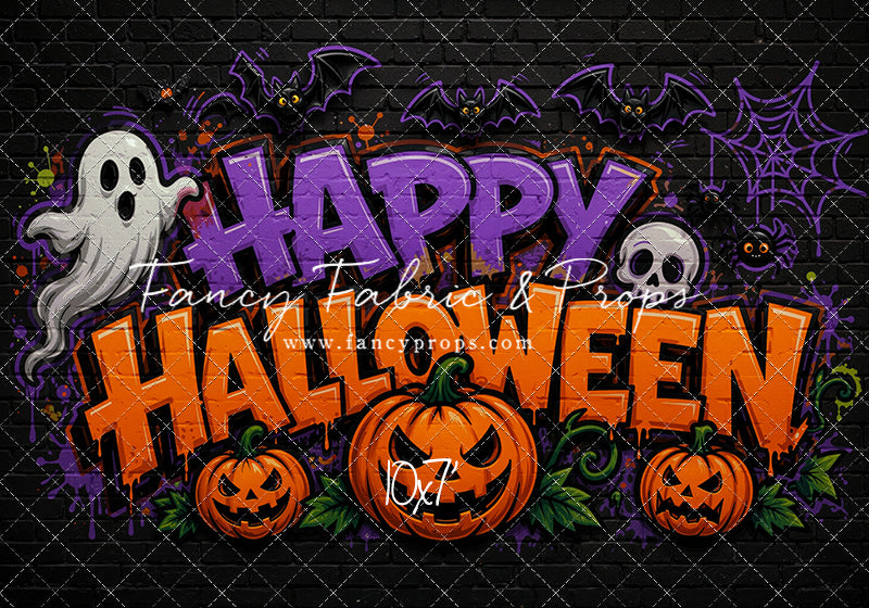 Midnight Graffiti Halloween - With Sweep Option