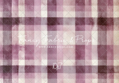 Mulberry Plaid - With Sweep Option