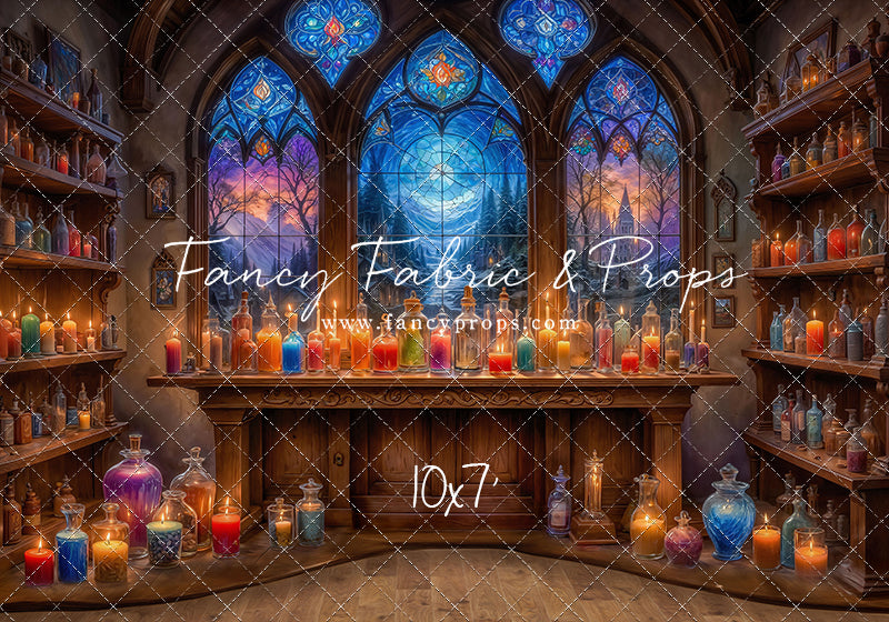 Mystic Potion Emporium - Wood Floor - With Sweep Option