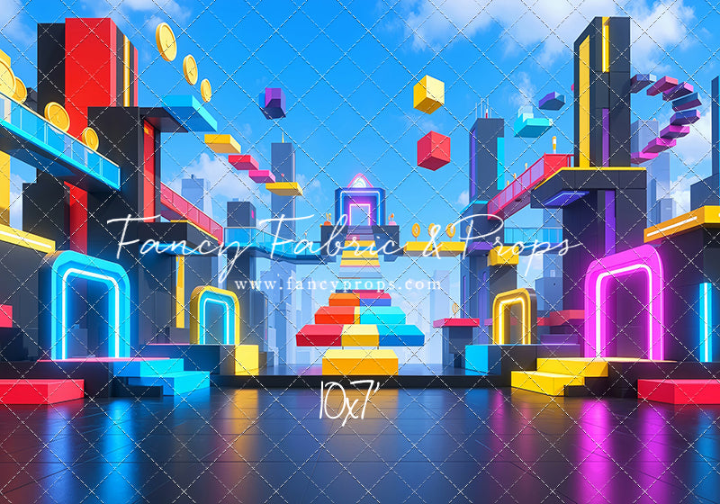 Neon Obby City - With Sweep Option