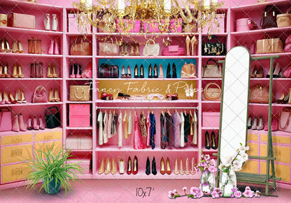 Nikki's Closet - Pink Carpet Option - With Sweep Option