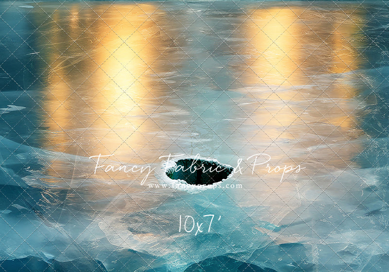 North Pole Frozen Lake Floor - Mat Floor